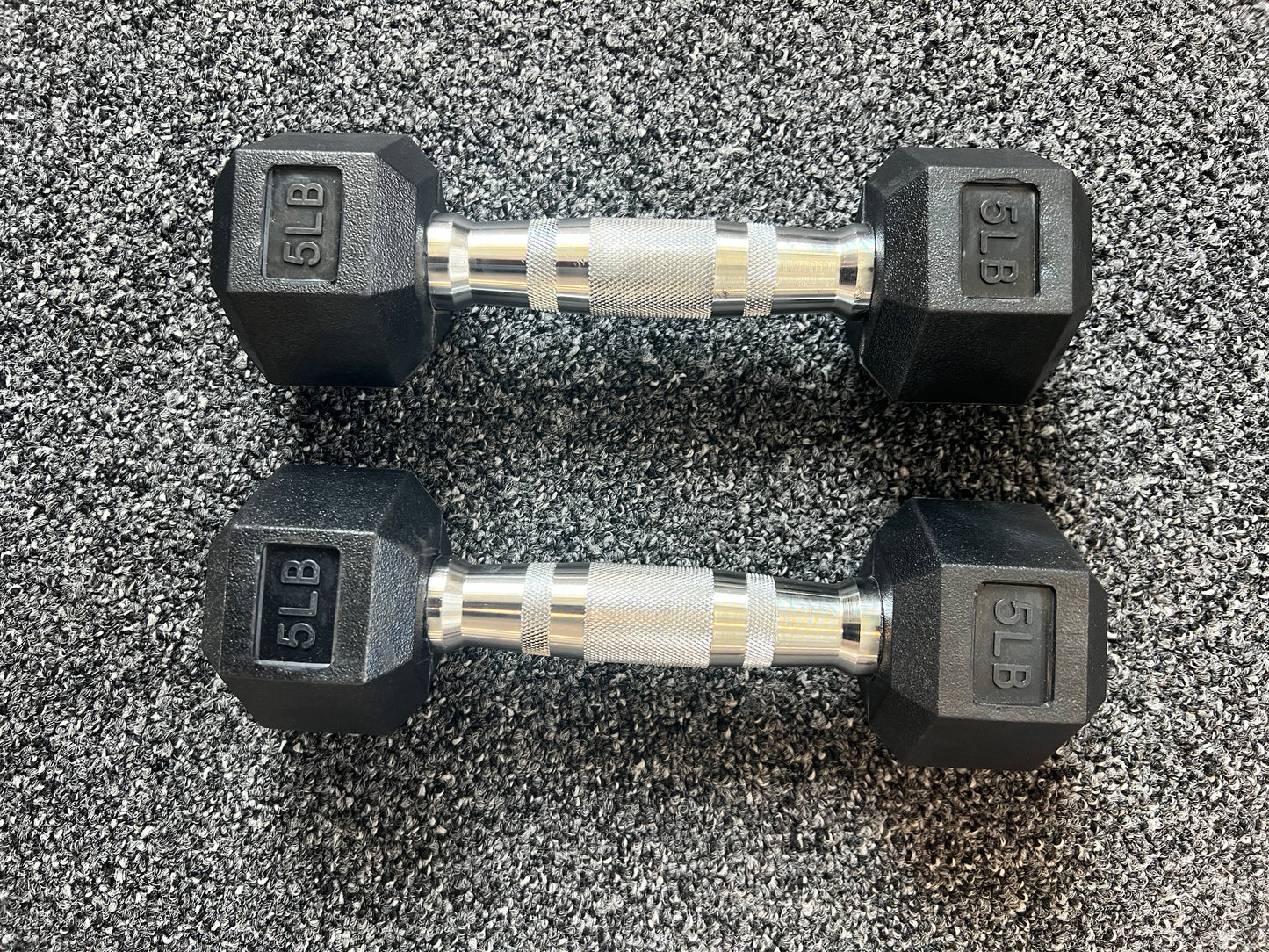 Rubber Hex Dumbbells Sets 5-50LB (550LB)