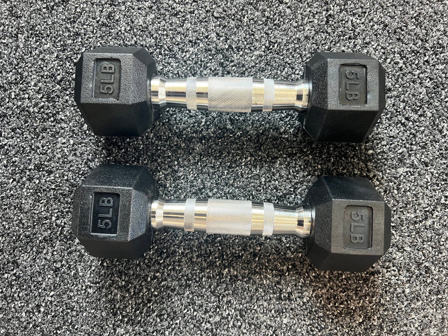 Rubber Hex Dumbbells Sets 5-100LB (2100LB)