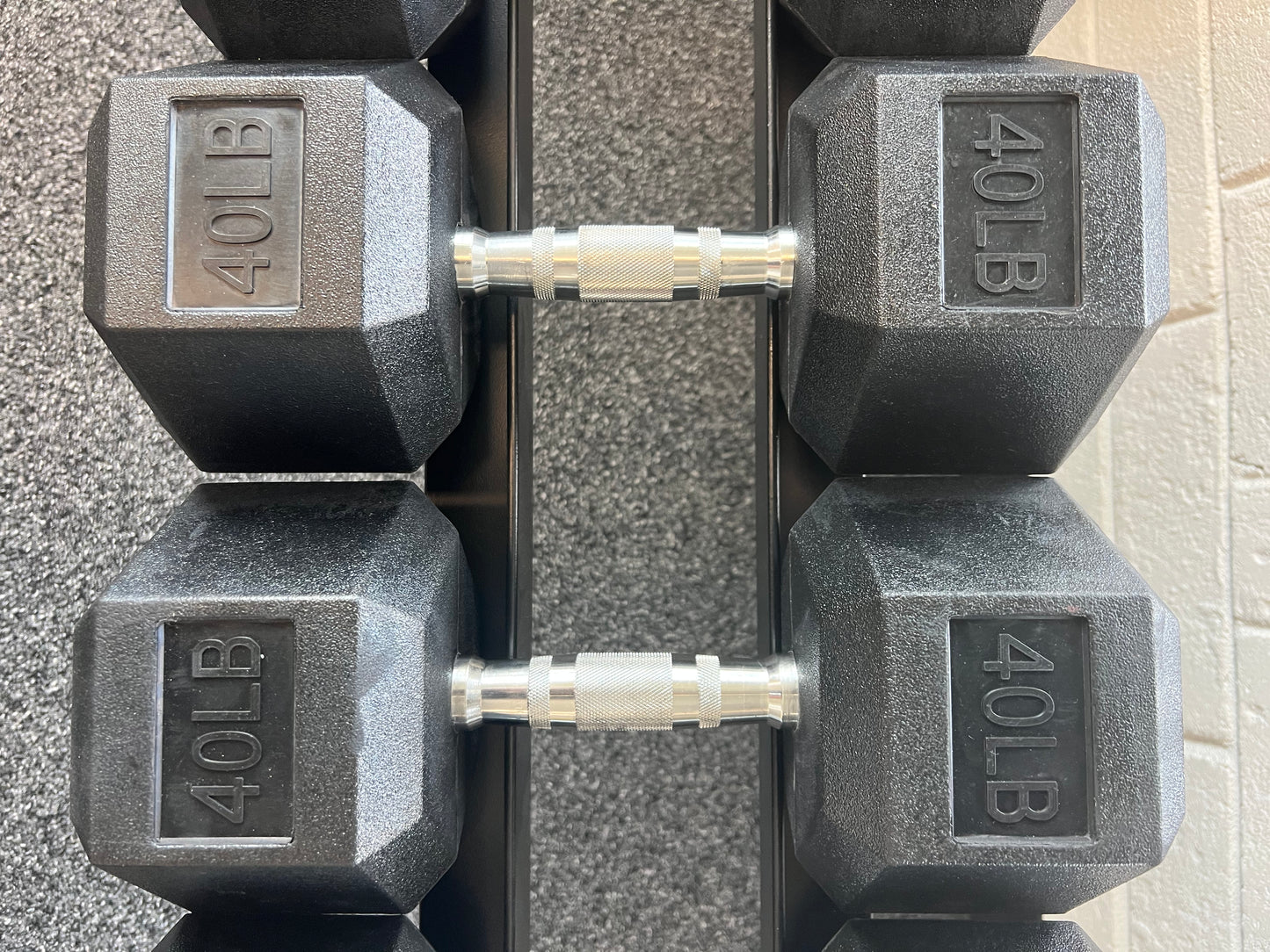 Rubber Hex Dumbbells Sets 5-50LB (550LB)