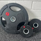 Full Set 245lbs Rubber Grip Plates