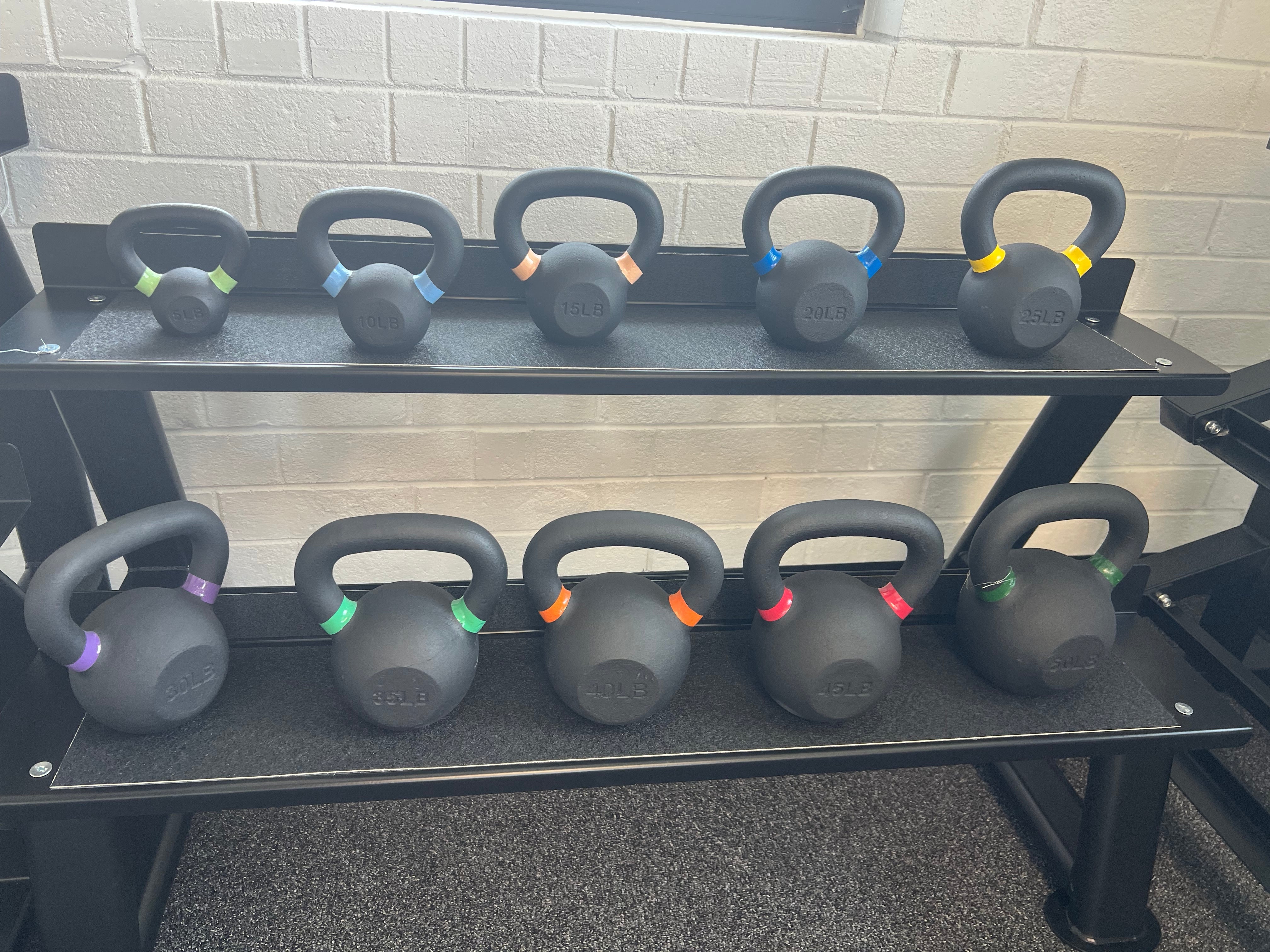 Kettlebells Set 5-50lbs With Rack – EZ Fit Outlet