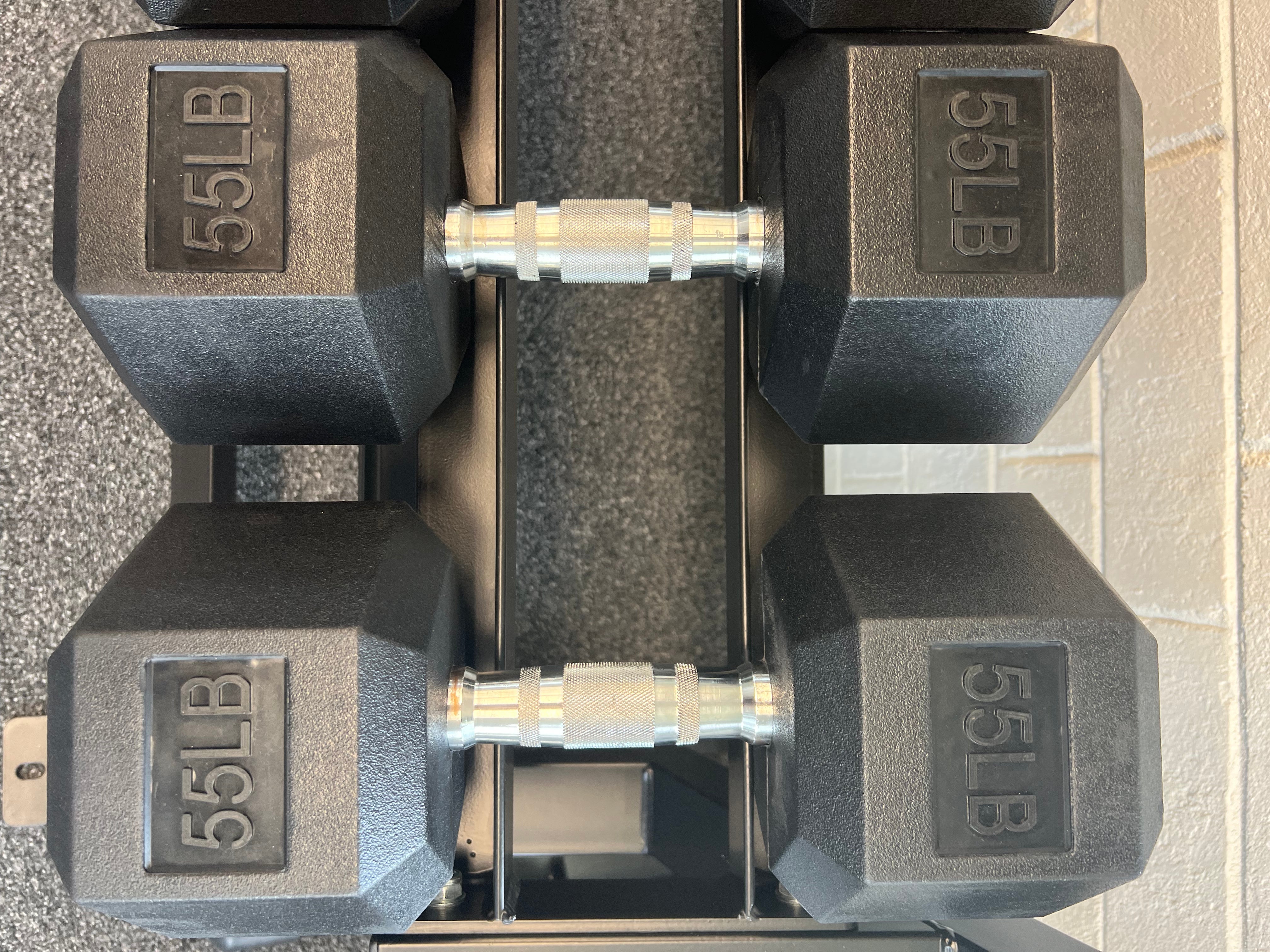 Rubber Hex Dumbbells Sets 5-100LB (2100LB)