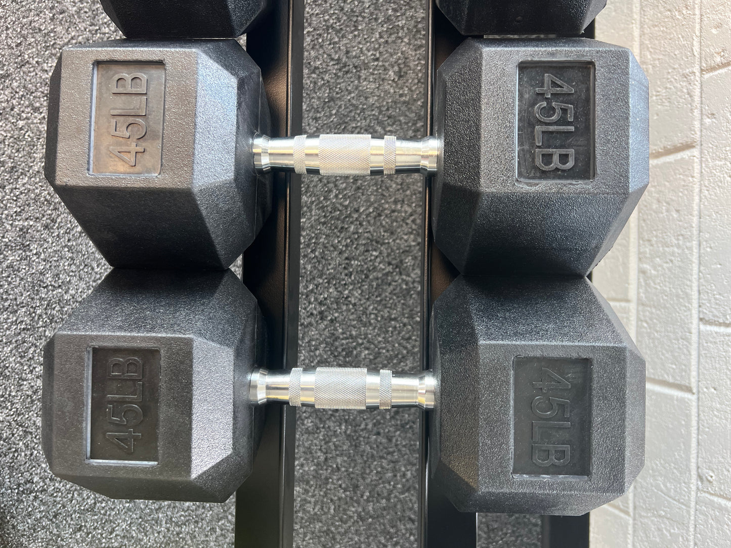 Rubber Hex Dumbbells Sets 5-50LB (550LB)