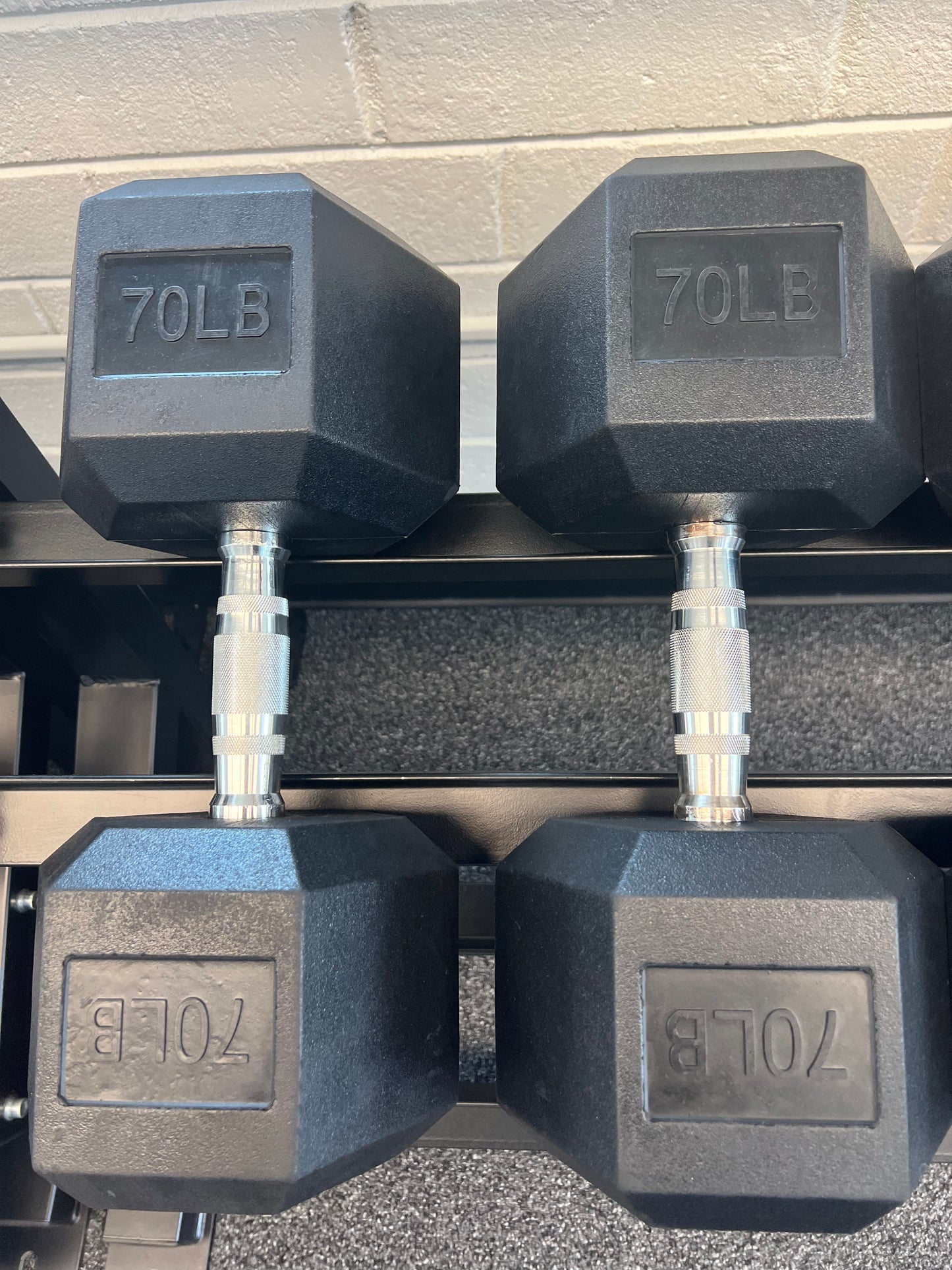 Rubber Hex Dumbbells Sets 5-75LB (1200LB)